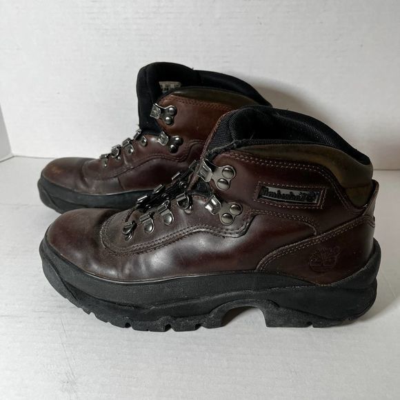 Timberland Performance Boots Brown Lace Up Leather Ankle Boots Style 33693 Sz 9M - Picture 1 of 6
